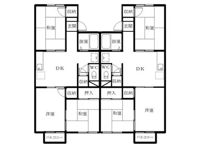 ユニメント青山(3DK/2階)の間取り写真