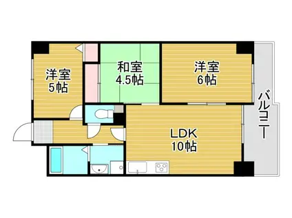 アーバンパーク関目(3LDK/7階)の間取り写真