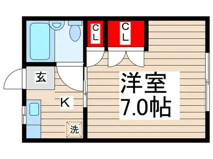 ミントハウス10(1K/1階)の間取り写真