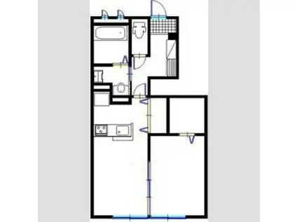 ラ・グランディール(1LDK/1階)の間取り写真