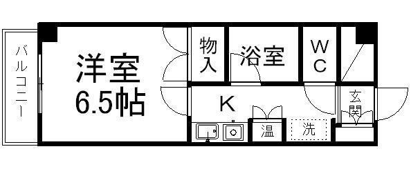 ロイヤルヒルズ鶴巻(1K/2階)の間取り写真