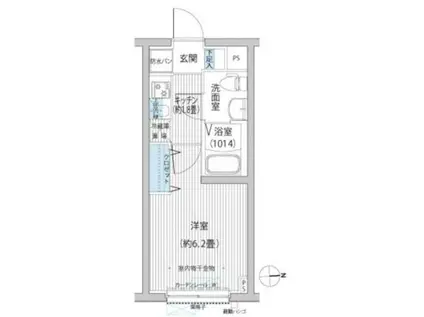 LAUREL TOGOSHI(1K/2階)の間取り写真