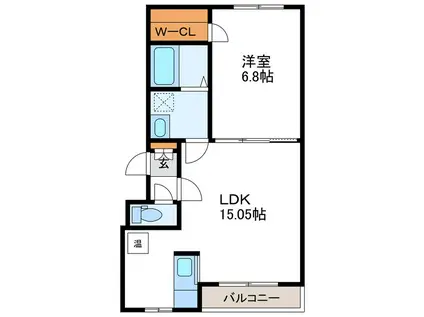 レジデンスN30(1LDK/3階)の間取り写真