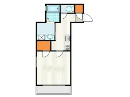 メゾン・ド・シエル(1K/2階)の間取り写真