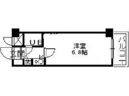 ルイシャトレ恵比寿(ワンルーム/3階)の間取り写真