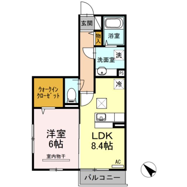 ファミール西台(1LDK/1階)の間取り写真