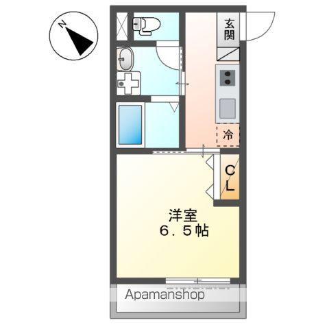 A.C.GRANDAGE(1K/1階)の間取り写真