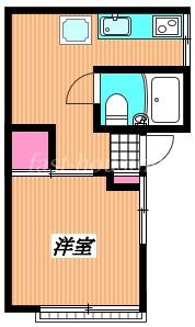 井出アパート(1K/2階)の間取り写真