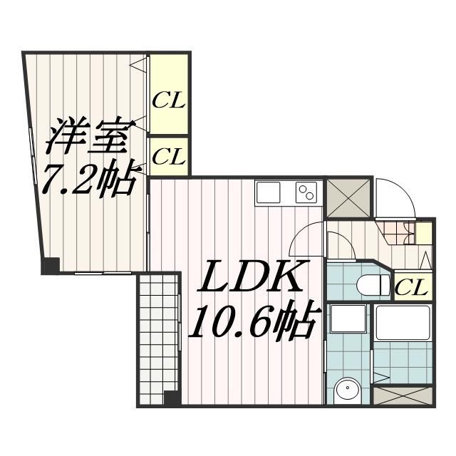MAXIMAS 1(1LDK/4階)の間取り写真