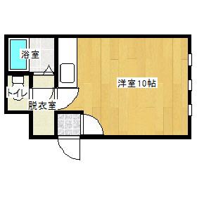 本町サンハイツ(ワンルーム/2階)の間取り写真