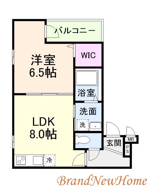 エクセル百舌鳥(1LDK/2階)の間取り写真