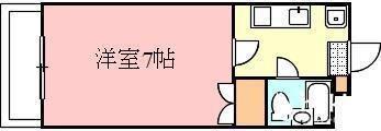 レガーロ高松(1K/2階)の間取り写真