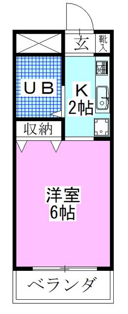 リヴェールJ(1K/3階)の間取り写真