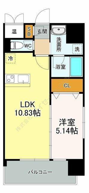 セントフィールド榴ヶ岡アネックス(1LDK/3階)の間取り写真
