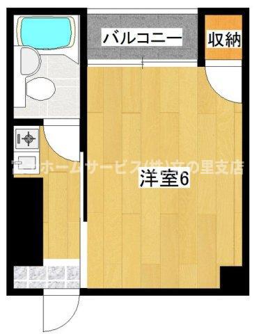グランドムール北田辺(1K/5階)の間取り写真