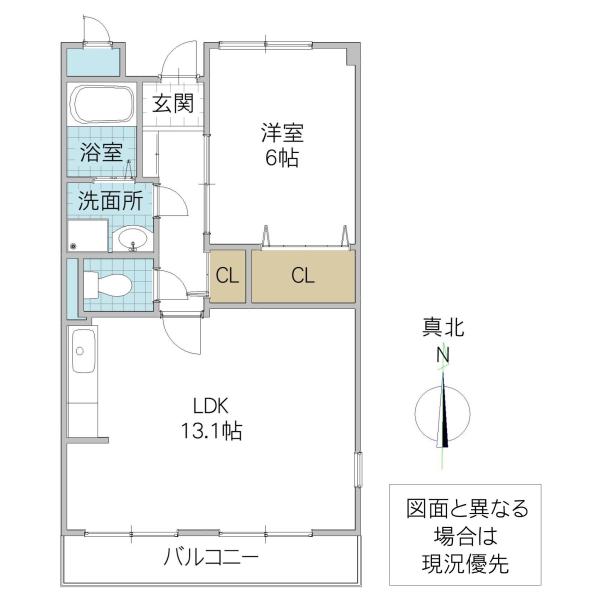 JR常磐線 神立駅 徒歩11分 3階建 築28年(1LDK/2階)の間取り写真