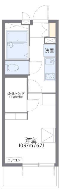 レオパレス東蟹屋(1K/4階)の間取り写真
