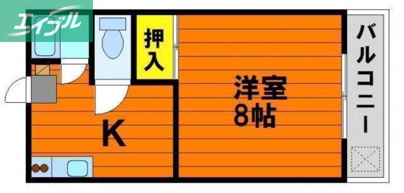 グッドウィル(1K/4階)の間取り写真