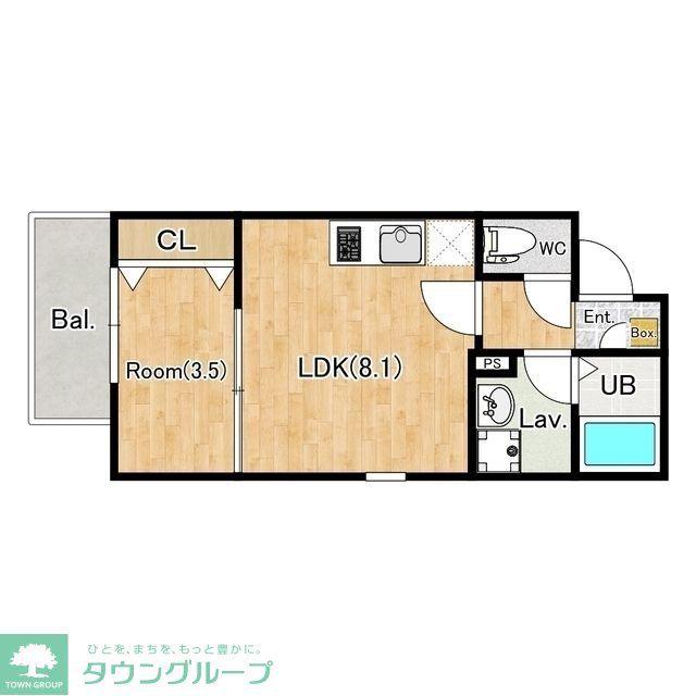ジーメゾンさいたま見沼(1LDK/3階)の間取り写真