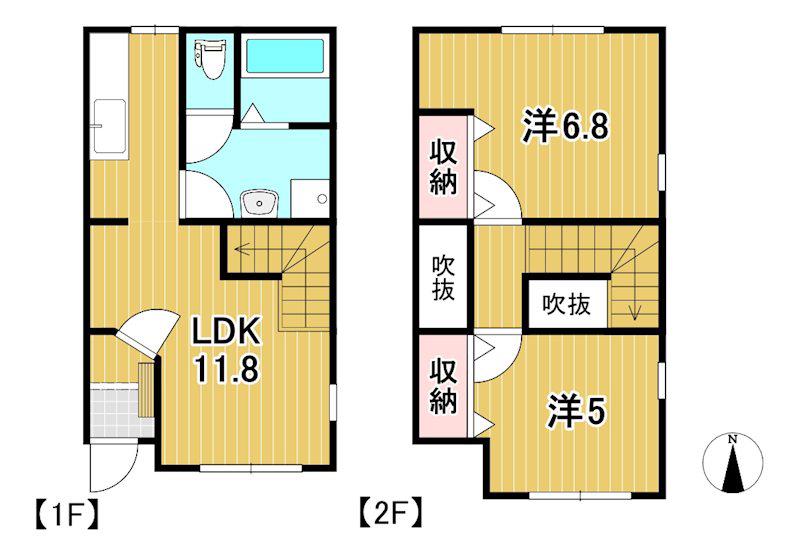 メゾン・ド・グランパ(2LDK/1階)の間取り写真