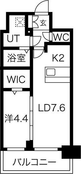 メイクスWアート丸の内(1LDK/12階)の間取り写真