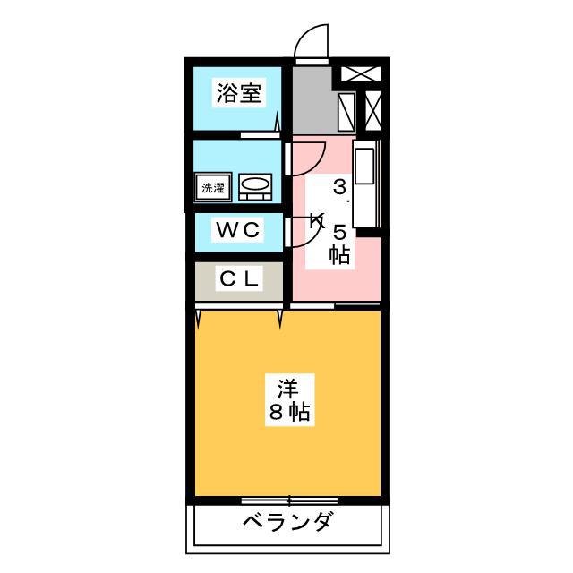 グラン ソフィア(1K/1階)の間取り写真