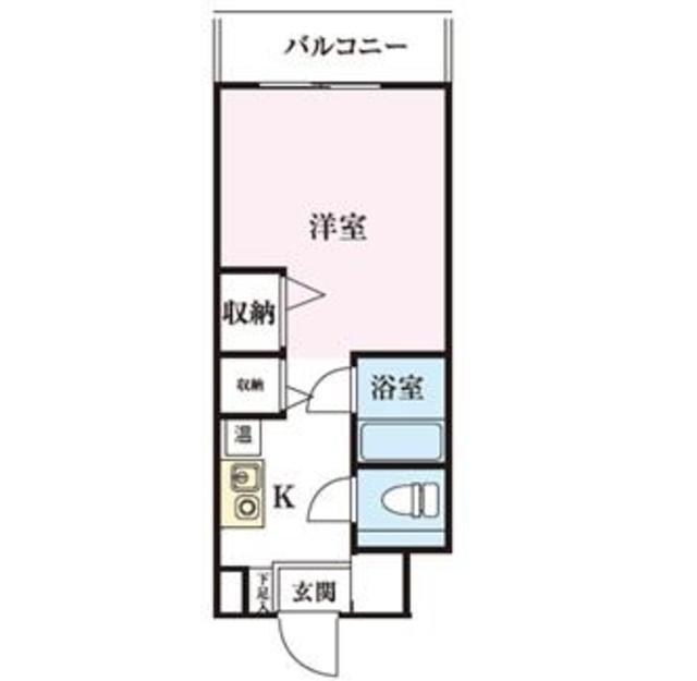 アカデミア清新(1K/3階)の間取り写真