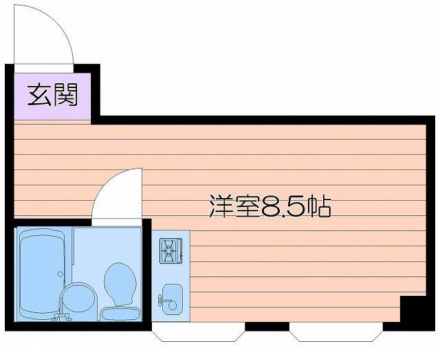 ラパンジール京町堀(ワンルーム/3階)の間取り写真