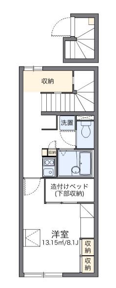レオパレス長池(1K/2階)の間取り写真