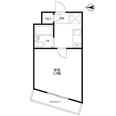 三和マンション3号館(1K/3階)の間取り写真