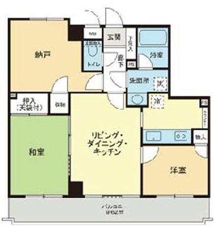 シティコープ清澄庭園(2SLDK/4階)の間取り写真