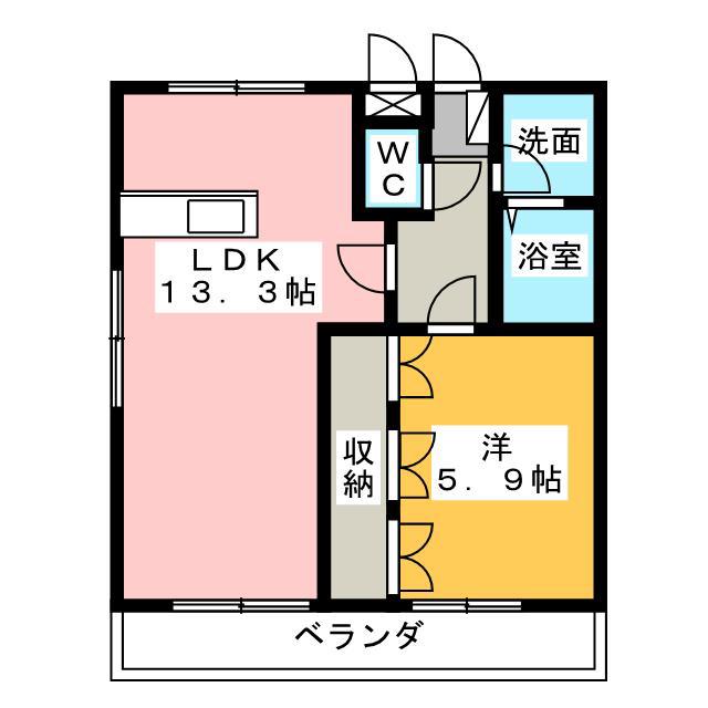 グランド・フォレスト(1LDK/1階)の間取り写真
