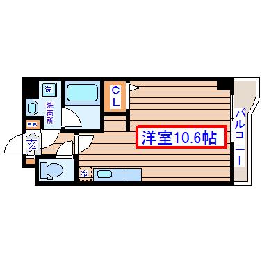 ノスタルジア(ワンルーム/5階)の間取り写真