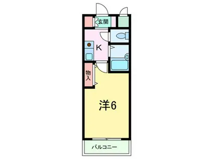 ローテローゼ本山(1K/1階)の間取り写真