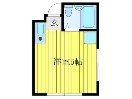 コーポ東十条(ワンルーム/2階)の間取り写真