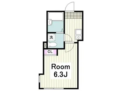 サンコート南太田(1K/2階)の間取り写真