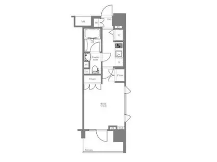 AXAS-WILL四谷三丁目ステーション(1K/5階)の間取り写真