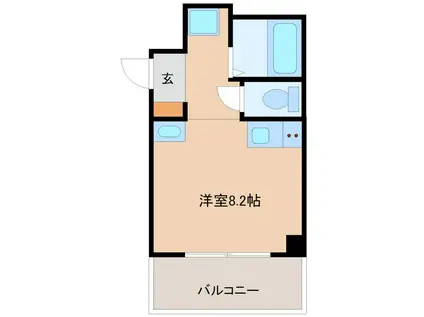 CUBE南塚口2(ワンルーム/4階)の間取り写真