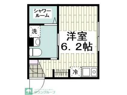 リアン三春台(ワンルーム/1階)の間取り写真