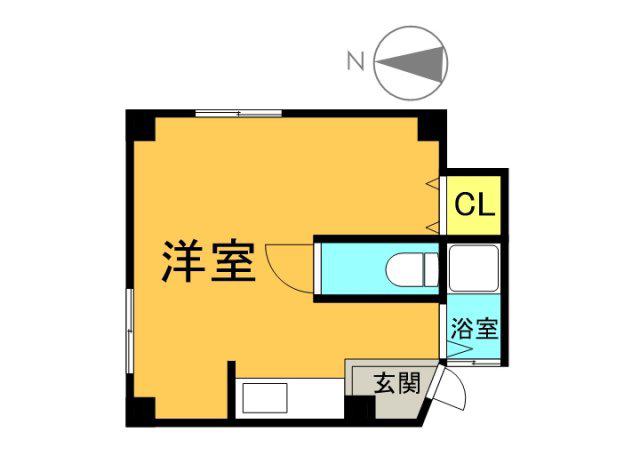 第10芦屋ビル(ワンルーム/2階)の間取り写真