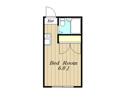 ホワイトウイング越野(ワンルーム/2階)の間取り写真