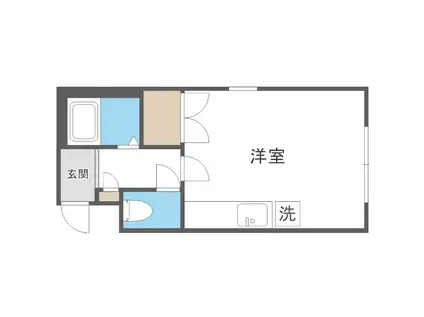 あるばさかえ(ワンルーム/3階)の間取り写真