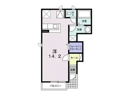 M・Kマンション PARTVI(ワンルーム/1階)の間取り写真