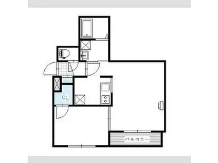 LAPOLAYAMANOTE(1LDK/1階)の間取り写真