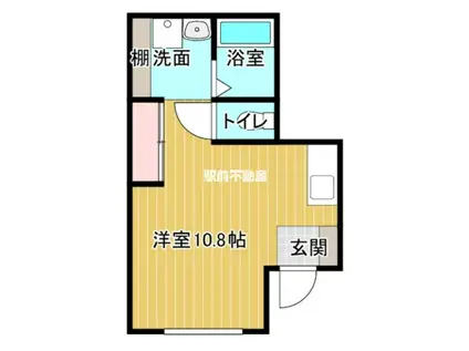 イースト TOWN弐番館(ワンルーム/1階)の間取り写真