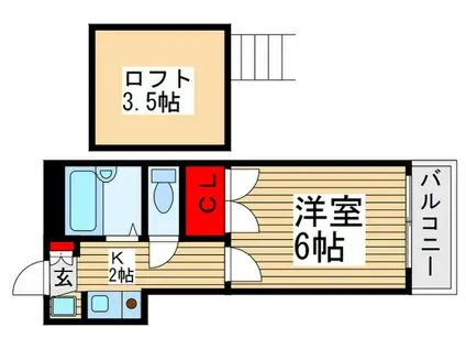 MOMOPALACE新座(1K/1階)の間取り写真