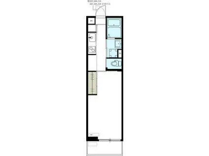 リブリエミネンス小向(1K/2階)の間取り写真