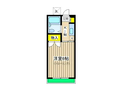 メゾン三宅(1K/1階)の間取り写真