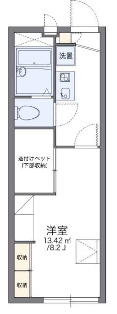レオパレスエスポワール(1K/2階)の間取り写真