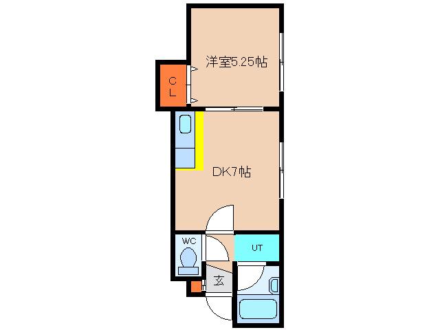 めぞん日吉館(1DK/2階)の間取り写真